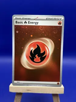Pokemon 151 Holo Fire Energy FIVE Swirls 🌀 Galaxy Cosmo Foil (5 Swirls) NM 🔥 - Image 3