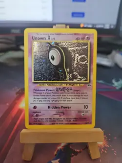 Pokemon TCG Unown a 14/75 Neo Discovery Unlimited Holo Rare WOTC LP - Image 1