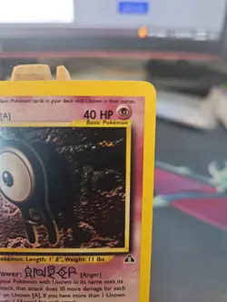 Pokemon TCG Unown a 14/75 Neo Discovery Unlimited Holo Rare WOTC LP - Image 3