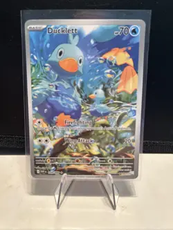 Ducklett 109/086 Illustration Rare IR - English Pokemon TCG - Full Art White Fla - Image 1