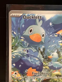 Ducklett 109/086 Illustration Rare IR - English Pokemon TCG - Full Art White Fla - Image 5