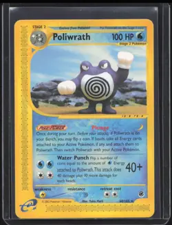 2002 Pokemon Expedition Set Poliwrath #60/165 HP - Image 1