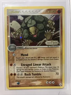 2006 POKEMON LEGEND MAKER GOLEM REVERSE FOIL STAMPED #6/92⭐⭐ MINT - Image 1