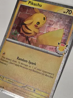 Pikachu 051/162 Cosmos Holo Pokemon Day 2026 Stamped Promo NM w SWIRL - Image 5