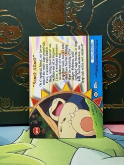 SNORLAX HOLO Foil 2000 Topps Pokemon Series 3 OR11 Snack Attack Blue Label LP + - Image 2