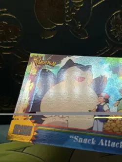SNORLAX HOLO Foil 2000 Topps Pokemon Series 3 OR11 Snack Attack Blue Label LP + - Image 3