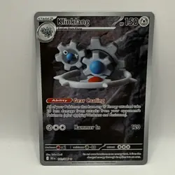 Klinklang 141/086 Illustration Rare Yuka Morii Pokemon TCG SV: Black Bolt NM - Image 1