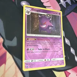 Gengar 38/111 Holo Rare Crimson Invasion Pokemon Reverse Holo Near Mint - Image 2