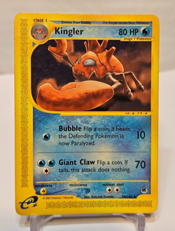 Kingler 50/165 Rare Expedition Pokemon 1628 - Image 1