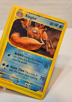 Kingler 50/165 Rare Expedition Pokemon 1628 - Image 4