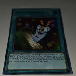 Yu-Gi-Oh! Toon Bookmark TOCH-EN003 Toon Chaos Ultra Rare Holo 1st Ed Spell EN - Image 2