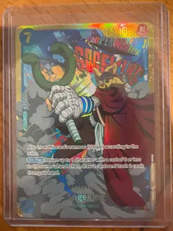 One Piece Sogeking OP03-122 SEC Secret Rare Pillar of Strengths - Image 1