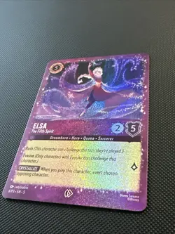 Disney Lorcana TCG Elsa - The Fifth Spirit Promo Foil EN Amethyst 6/P3 - Image 2