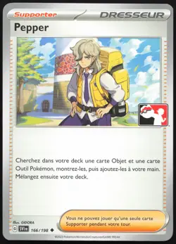 Carte Pokemon Pepper Stamp Ligue 166/198 Ecarlate et Violet Francais - Image 1