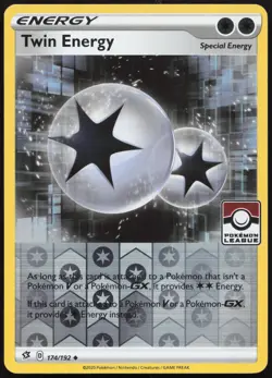 Carte Pokemon Twin Energy Stamp League 174/192 Reverse Clash des Rebelles ENG - Image 1