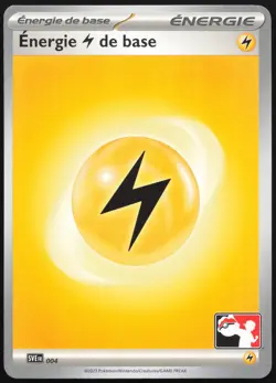 Carte Pokemon Energie Electrique Stamp Ligue 004 Ecarlate et Violet Francais - Image 1