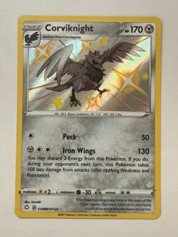 Pokemon TCG - Corviknight - Shining Fates SV089/SV122 Shiny Vault Foil - Image 1