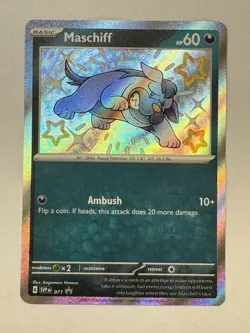 Pokemon TCG - Maschiff - Scarlet & Violet Black Star Promo 071 Holo Shiny - Image 1