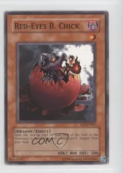 Red-Eyes B Chick Unlimited YuGiOh Dragon's Roar Structure Deck #SD1-EN007 READ - Image 1