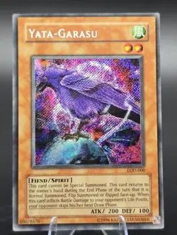 (A3) Yugioh Yata Garasu LOD-000 1st Edition Secret Rare Holo - Image 1
