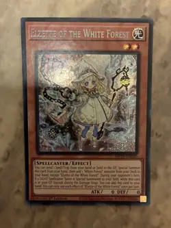 Yugioh! TCG - Elzette of the White Forest - Prismatic Secret Rare - MP25-EN080 - Image 1