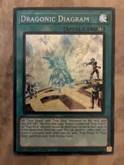 Yugioh! TCG - Dragonic Diagram- Prismatic Secret Rare -2025 Mega-Pack MP25-EN139 - Image 1