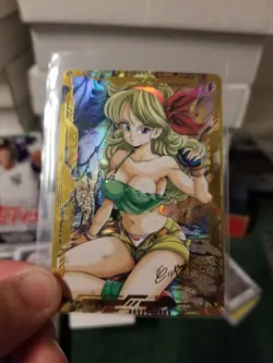 BLONDE LAUNCH DRAGON BALL BATTLE SERIES GOLD GLITTER FOIL ANIME CARD BLOWOUT - Image 1