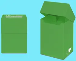 Ultra Pro LIME GREEN 80+ DECK BOX Standard Small Card Holder game storage case - Image 1