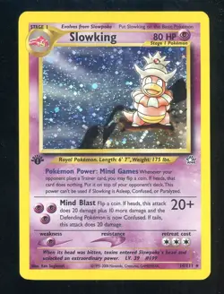 2000 Pokemon Neo Genesis 1st Edition #14/111 Slowking Holo - Image 1
