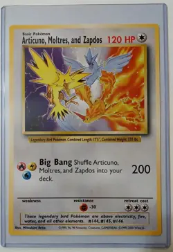 Pokemon Legendary Birds Articuno Moltres Zapdos Jumbo Card Vintage WOTC Bw29 - Image 1