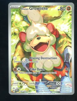 2024 Pokemon TWM EN Illustration Rare #181 Hisuian Growlithe - Image 1