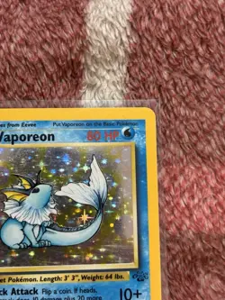 Pokemon TCG Jungle Vaporeon 12/64 Holo Rare 80 HP Eng The Pokemon Co 1999 - Image 4