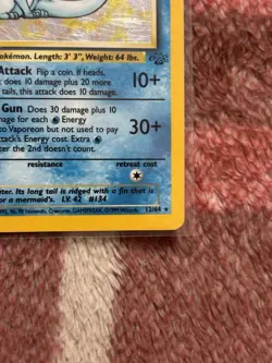 Pokemon TCG Jungle Vaporeon 12/64 Holo Rare 80 HP Eng The Pokemon Co 1999 - Image 5
