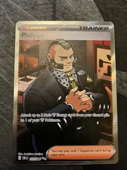 Pokemon Chaos Rising Philippe Full Art 110/086 Ultra Rare - Image 1