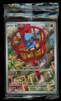 Pokemon Mega Evolution 010 RIOLU Factory Sealed Black Star Promo BSP - Image 1