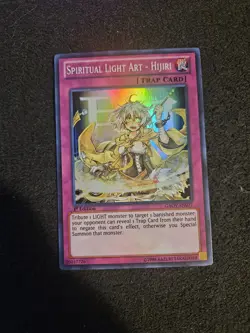 YuGiOh Spiritual Light Art - Hijiri GAOV-EN077 Super Rare 1st Edition NM - Image 1
