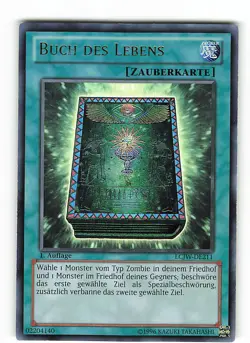 Yugioh BUCH DES LEBENS , lcjw-de211 Ultra Rare deutsch Excellent 1. Auflage - Image 1