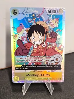 One Piece Monkey D Luffy OP07-109 500 Years In The Future FOIL English ERROR - Image 1