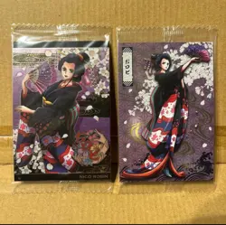 PREORDER Set of 2 Nico Robin No.7-04 - N No.6 N SEALED One Piece Wafer Card - Image 1