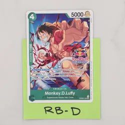 Monkey.D.Luffy PRB02-005 Red Bull Double Don Event Stamp Participation Promo D - Image 1