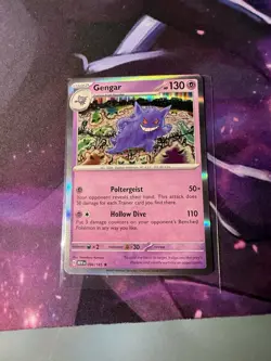 Pokemon TCG Gengar 151 Holo Card Scarlet & Violet Rare 094/165 - Image 1