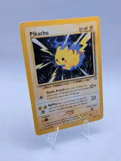 Pikachu - 70/111 Regular Common English Neo Genesis Pokemon Card DMG - Image 1