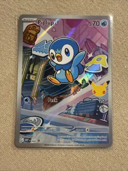 Pokemon First Partner Illustration Turtwig Chimchar Piplup Promo Cards - Image 5
