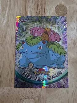 2000 Topps Chrome Pokemon TV VENUSAUR Spectra Chrome #3 Card - Image 1