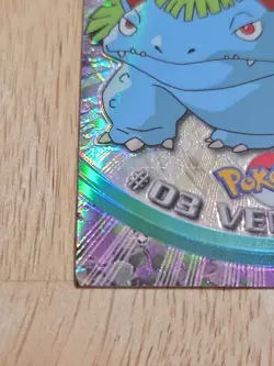 2000 Topps Chrome Pokemon TV VENUSAUR Spectra Chrome #3 Card - Image 4