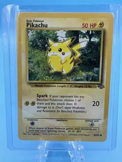 Pikachu 60/64 Jungle Set Pokemon Card WOTC Vintage LP/NM (2) - Image 1