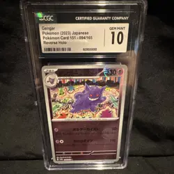 Pokemon TCG Sv2a Card 151 Gengar 094/165 Japanese 2023 Reverse Holo CGC 10 - Image 1