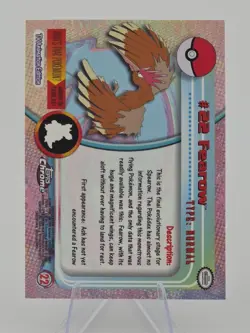 Pokemon #22 Fearow Card Foil Holo Topps SPECTRA Chrome 2000 Series 1 - Image 2