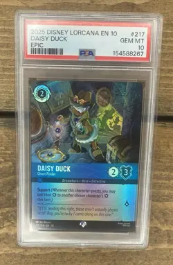 Disney Lorcana TCG Daisy Duck Pirate Captain Enchanted Card 211/204 pop 9 - Image 1