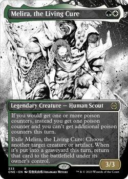 Melira, the Living Cure (Borderless) *FOIL* - Phyrexia: All Will Be One - 333 - - Image 1